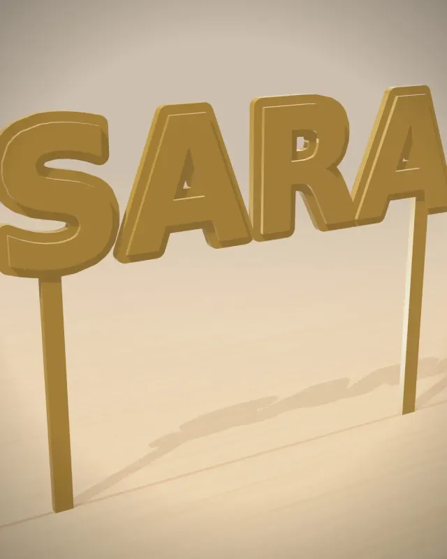 Name Cake Topper