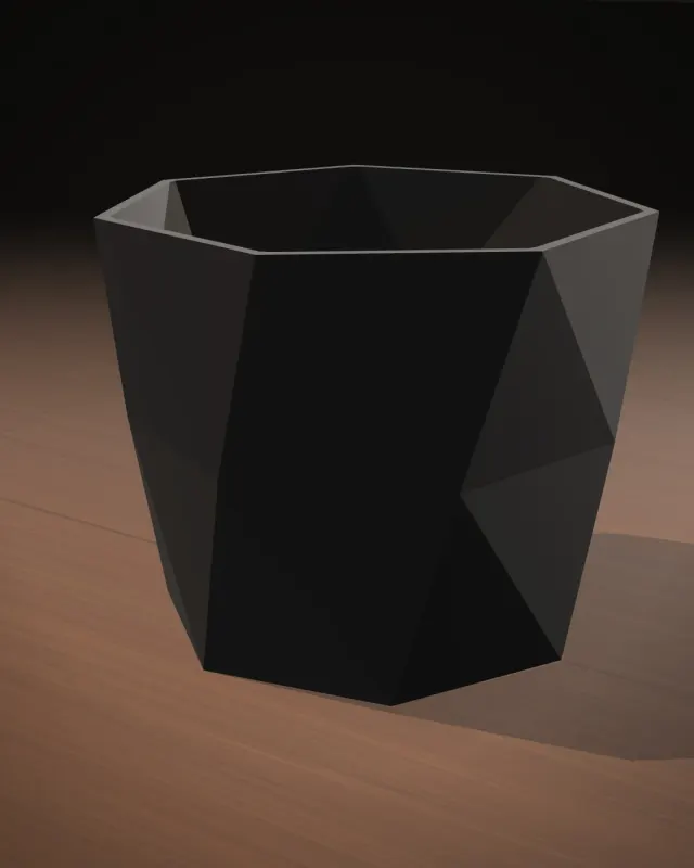 Low-Poly Faceted Planter