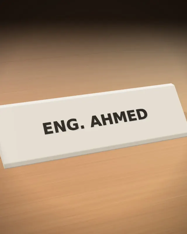 Desk Name Plate