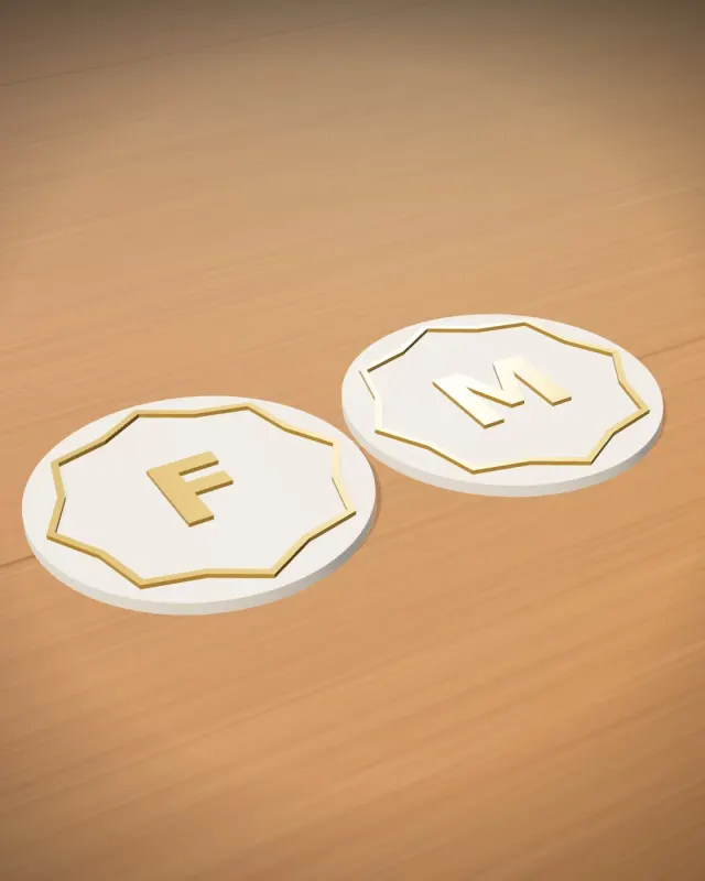 Monogram Coasters (Pair)