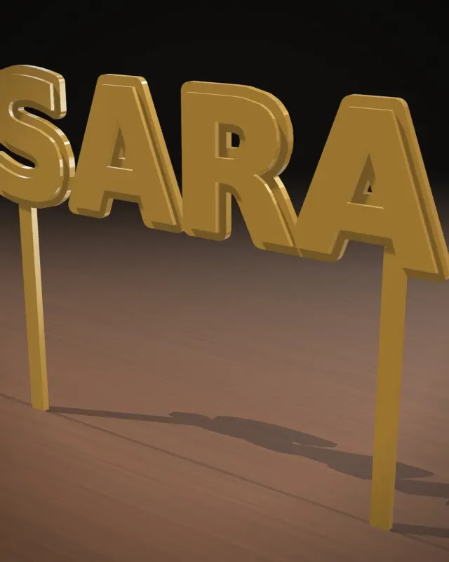 Name Cake Topper