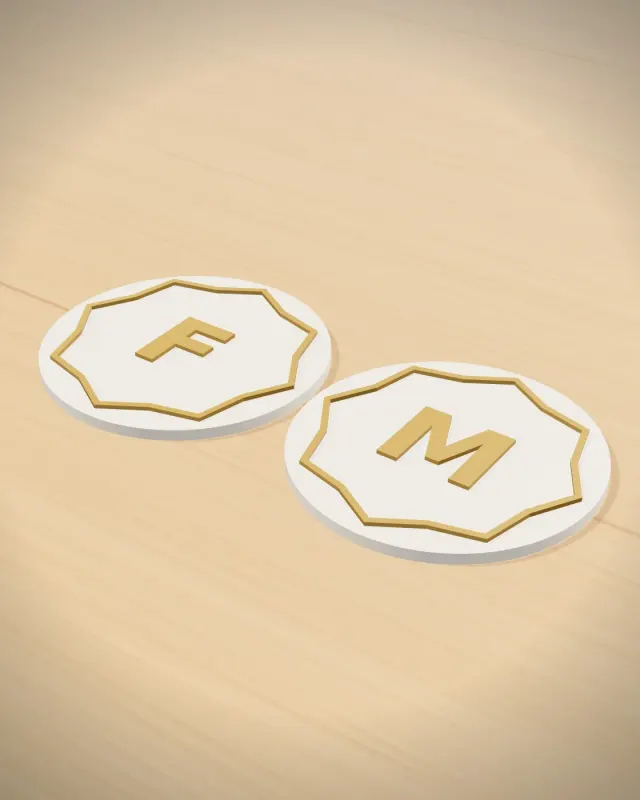 Monogram Coasters (Pair)