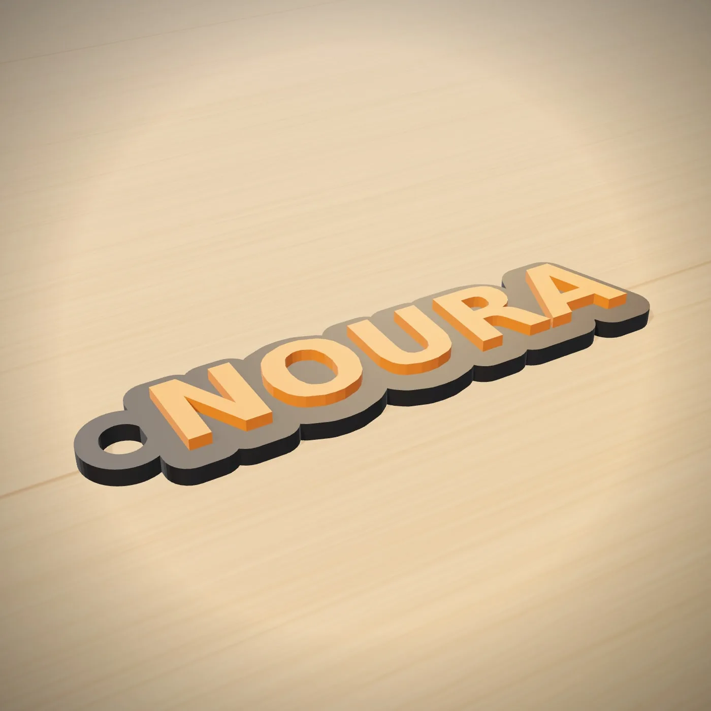 ميدالية بالاسم (طبقتين)